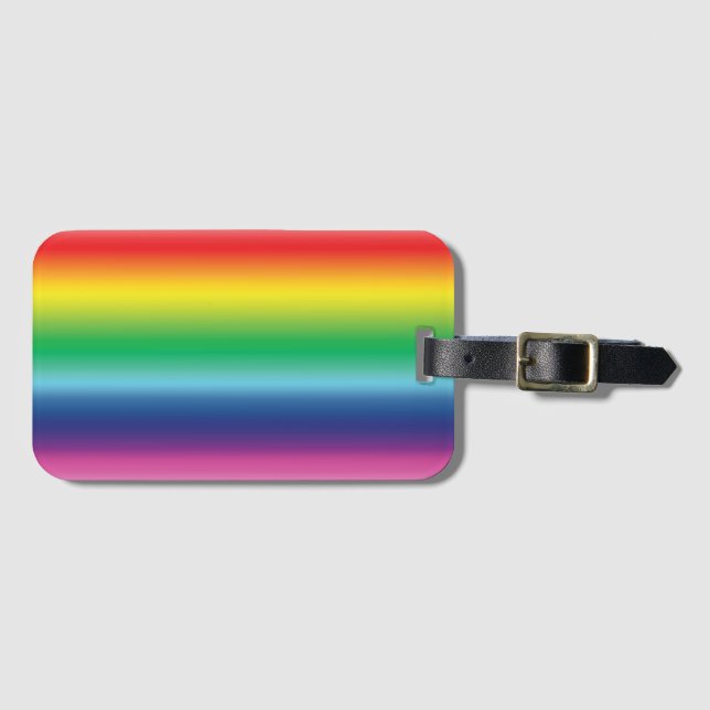 Rainbow färg pride lgbtq gay flagga mönster bagagebricka (Framsida horisontal)
