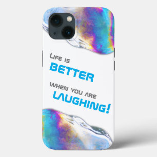 Rainbow färg shimmer bubbles motivationcitat