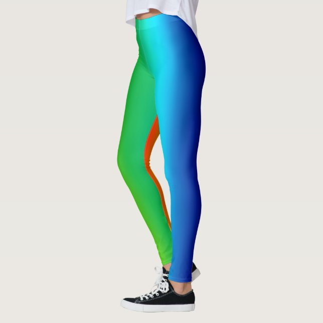 Rainbow Färg Spectrum Leggings (Vänster)
