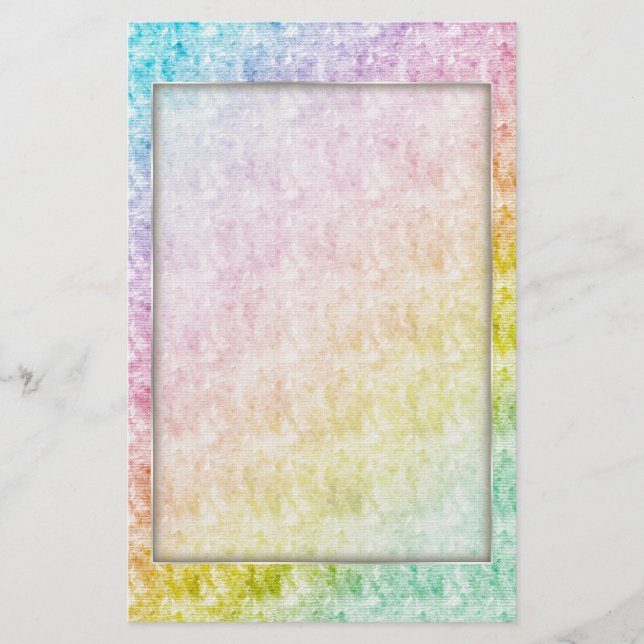 Rainbow Färg Stationery Brevpapper (Framsida)