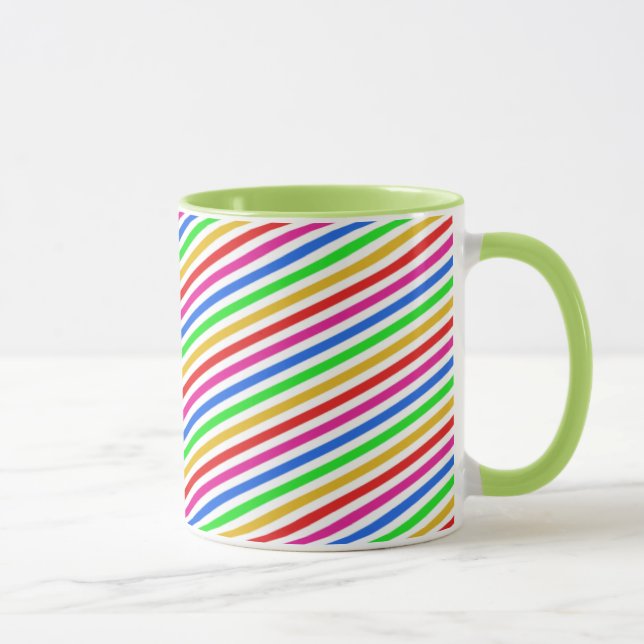 Rainbow Färg Stripe Mugg (Höger)
