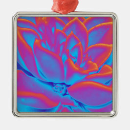 Rainbow färg Succulent plant Julgransprydnad Metall