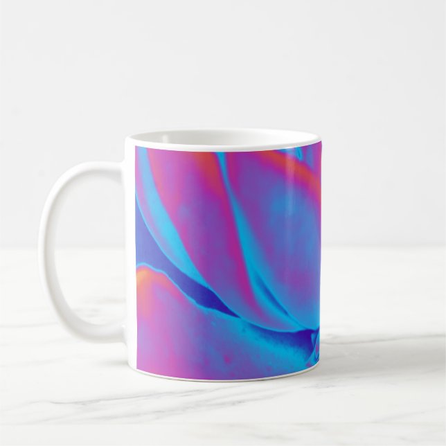 Rainbow färg Succulent plant Kaffemugg (Vänster)