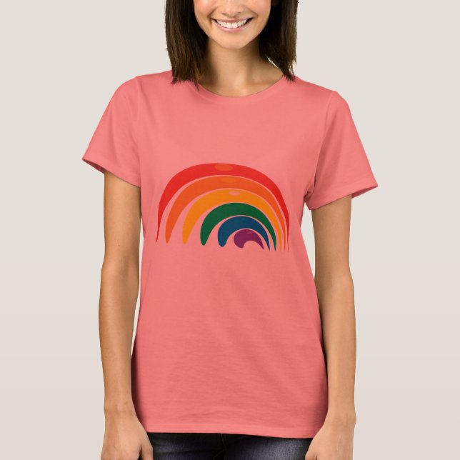 Rainbow Färg T-shirt (Framsida)