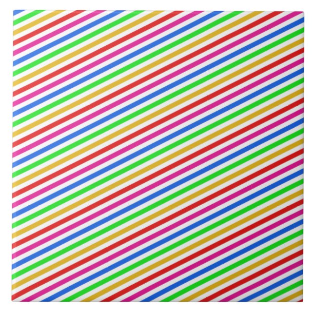 Rainbow Färg Tile Kakelplatta (Framsidan)
