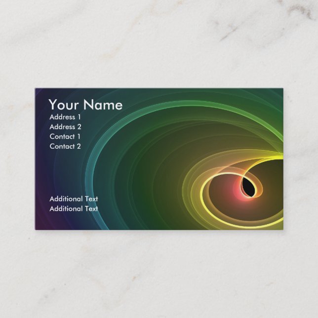 Rainbow färg visitkort (Framsida)