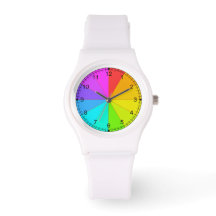 Rainbow Färg Wheel Watch Watch
