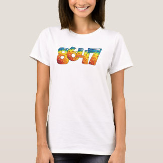 RAINBOW FÄRGAD 8647 ANTI TRUMP NUMBERS T SHIRT