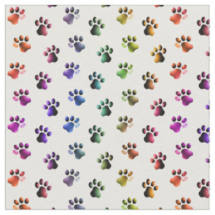 Rainbow Färgad Animal Cat Hund Fabric Tyg