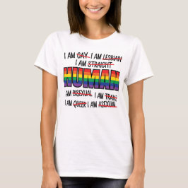 RAINBOW FÄRGAD GAY PRIDE SAYING T SHIRT
