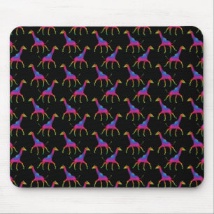 Rainbow Färgad Giraffe Musmatta