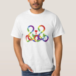 Rainbow, färgad händer. T-Shirt