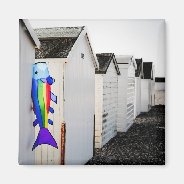 Rainbow Färgad Kite Magnet (Framsidan)