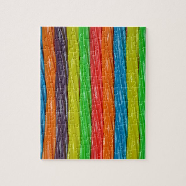 Rainbow färgad licorice candy pussel (Vertikal)