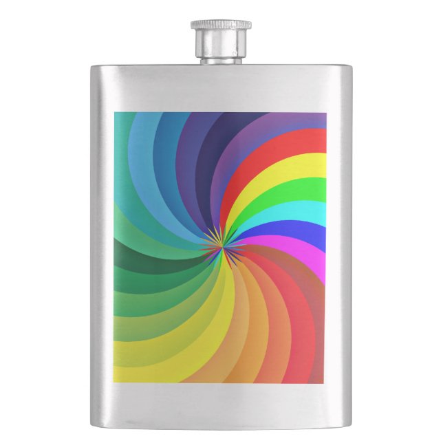 Rainbow Färgad Mandala-46556 Fickplunta (Framsidan)