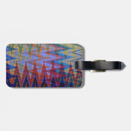Rainbow färgad Modern Marbling Swoboda mönster Bagagebricka