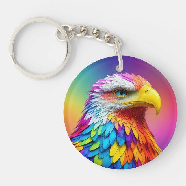 Rainbow Färgad Örn-65456 (Framsidan)
