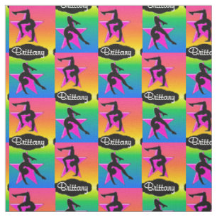 RAINBOW FÄRGAD PERSONLIG GYMNASTICS FABRIC TYG