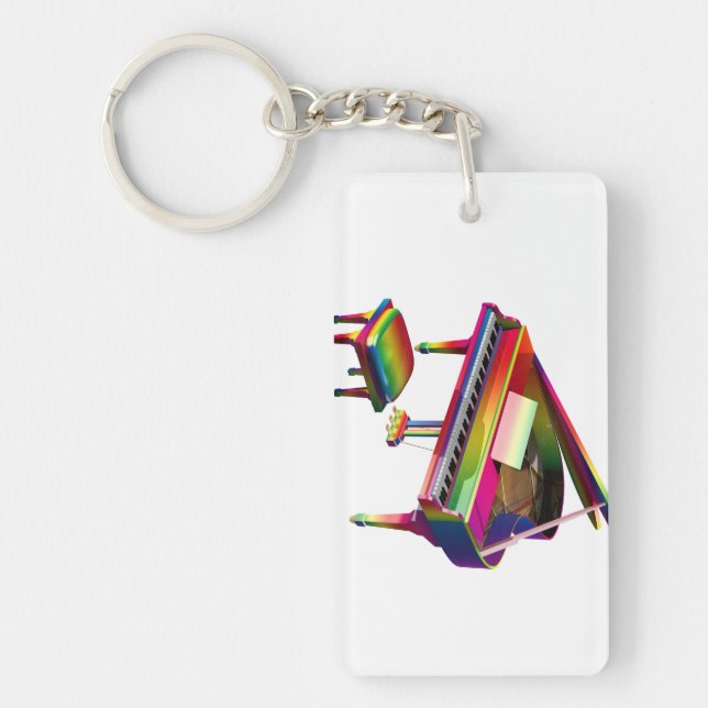 Rainbow Färgad Piano (Framsidan)