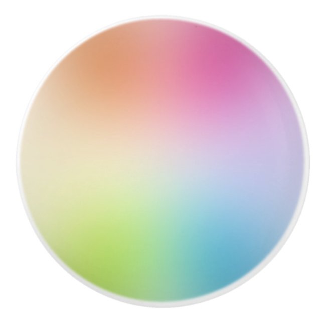 Rainbow Färger Blue Grönt Rosa Red Lila Gult Knopp (Framsidan)