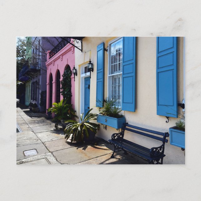 Rainbow Färger i Charleston, South Carolina Vykort (Framsida)