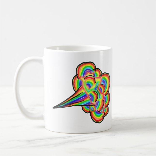 Rainbow Fart Kaffemugg (Vänster)