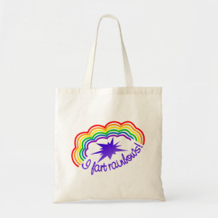 Rainbow Farts bag - välj stil färg Tygkasse