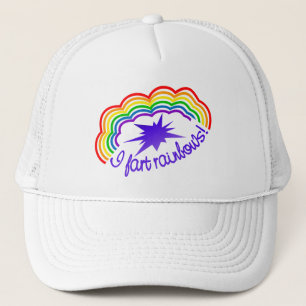 Rainbow Farts hat - välj färg Keps