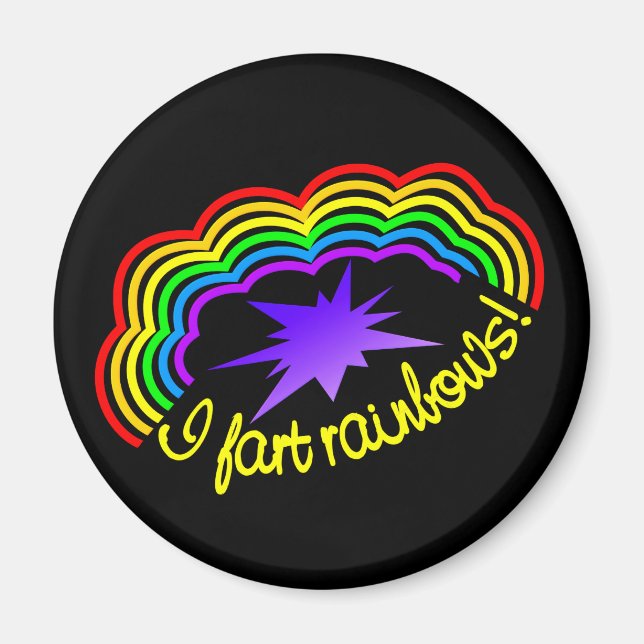 Rainbow Farts magnet (Framsidan)