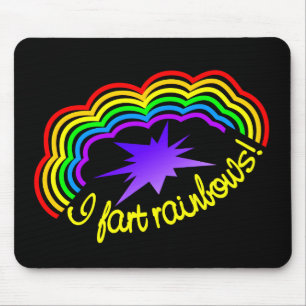 Rainbow Farts moussepad Musmatta