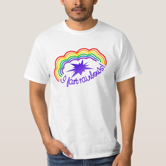 Rainbow Farts shirt - välj stil & färg T-shirt (Framsida)