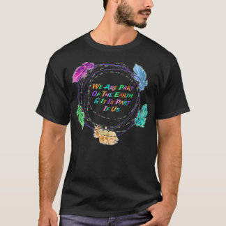 Rainbow Feathers Native American pärlor Vi är en P T Shirt