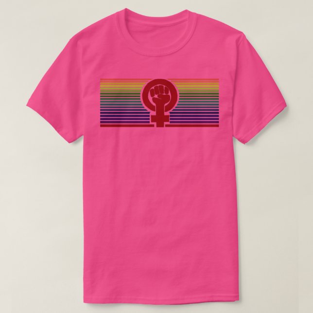Rainbow feminist t shirt (Design framsida)