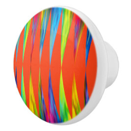 [Rainbow Fiesta] Harlequin Geometric Fiery Orange Knopp