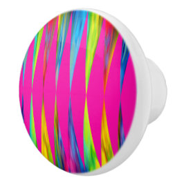 [Rainbow Fiesta] Harlequin Geometric Shock rosa Knopp