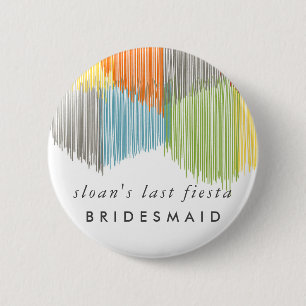Rainbow Fiesta Modern Fringe Bridesmaid Knapp