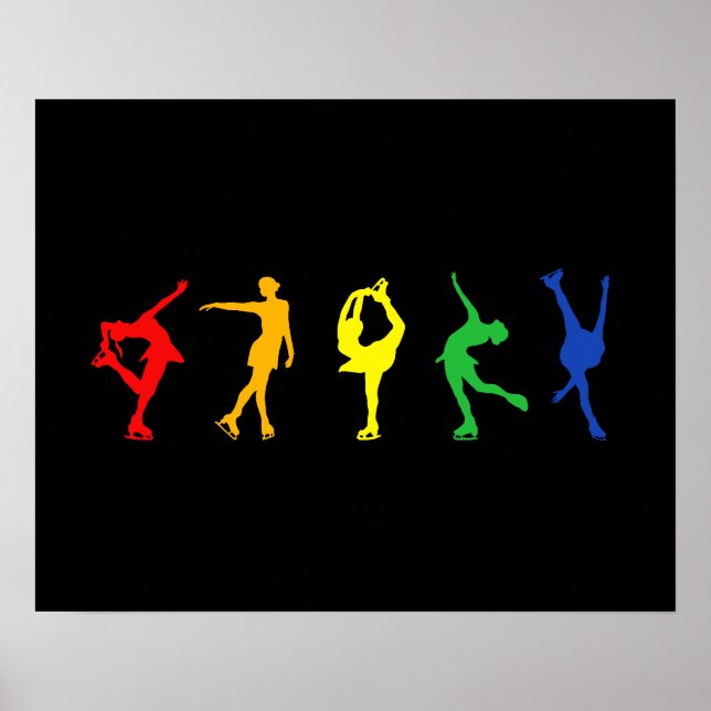Rainbow Figur Skater Poster (Framsidan)
