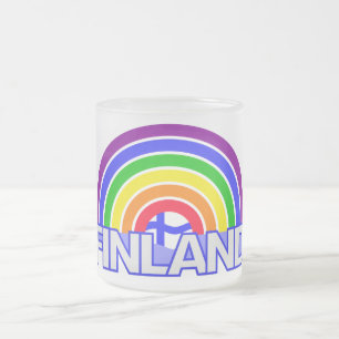 Rainbow Finland mugg