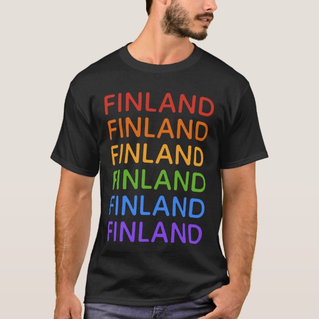Rainbow FINLAND shirts & jacka Tee (Framsida)