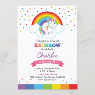 Rainbow firande inbjudan