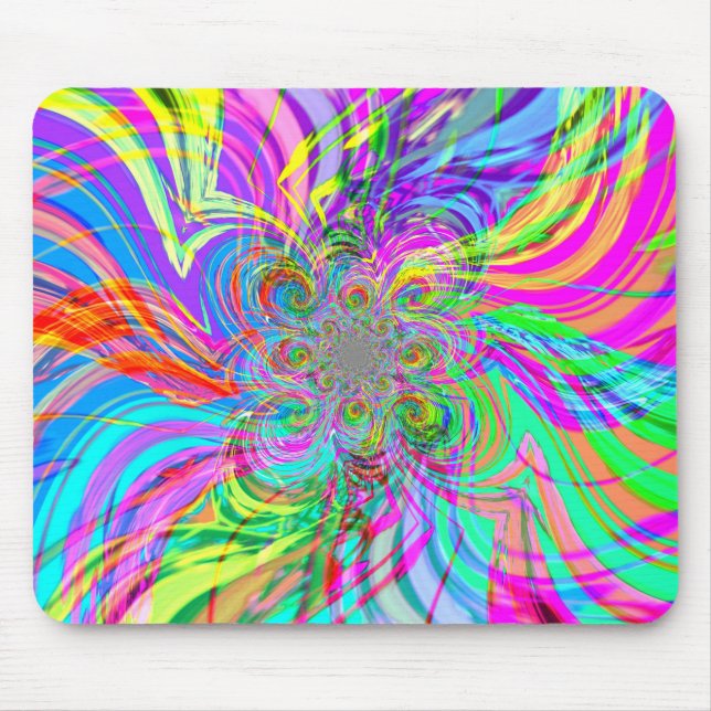Rainbow Fire Mousepad Musmatta (Framsidan)