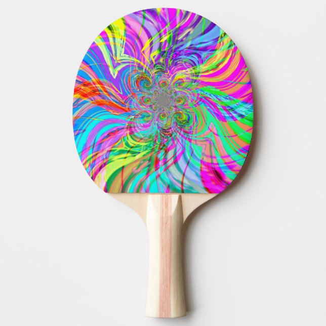 Rainbow Fire Ping Pong Paddle Pingisracket (Framsidan)