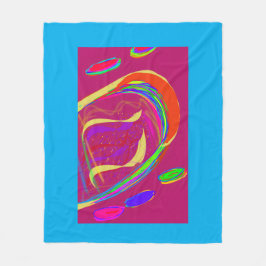 Rainbow Fireball Fleecefilt