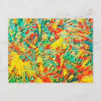 Rainbow Fireworks Firande Art Abstrakt
