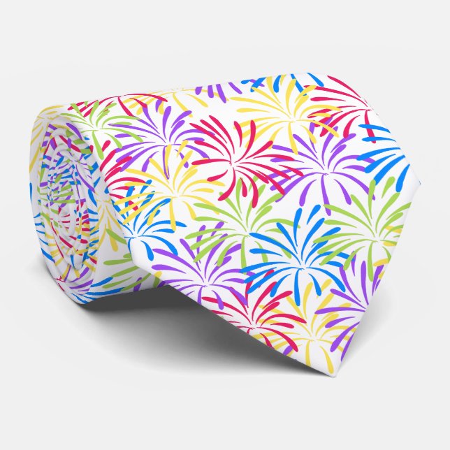 Rainbow Fireworks Stänk Slips (Rullad)