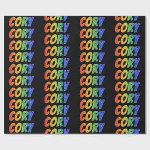 Rainbow First Namn ’CORY’; Roligt & färgstark Presentpapper