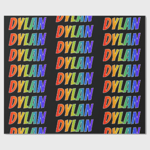 Rainbow First Namn ’DYLAN’; Roligt och färgst Presentpapper