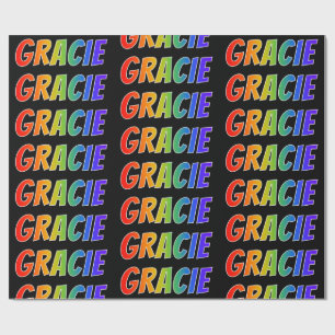 Rainbow First Namn ’GRACIE’; Roligt & färgstark Presentpapper