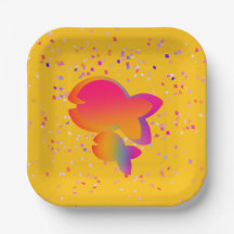 Rainbow Fish Kids Gult Birthday
