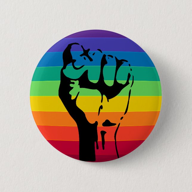 Rainbow FIST-knapp LGBT-PRIDE Knapp (Framsida)